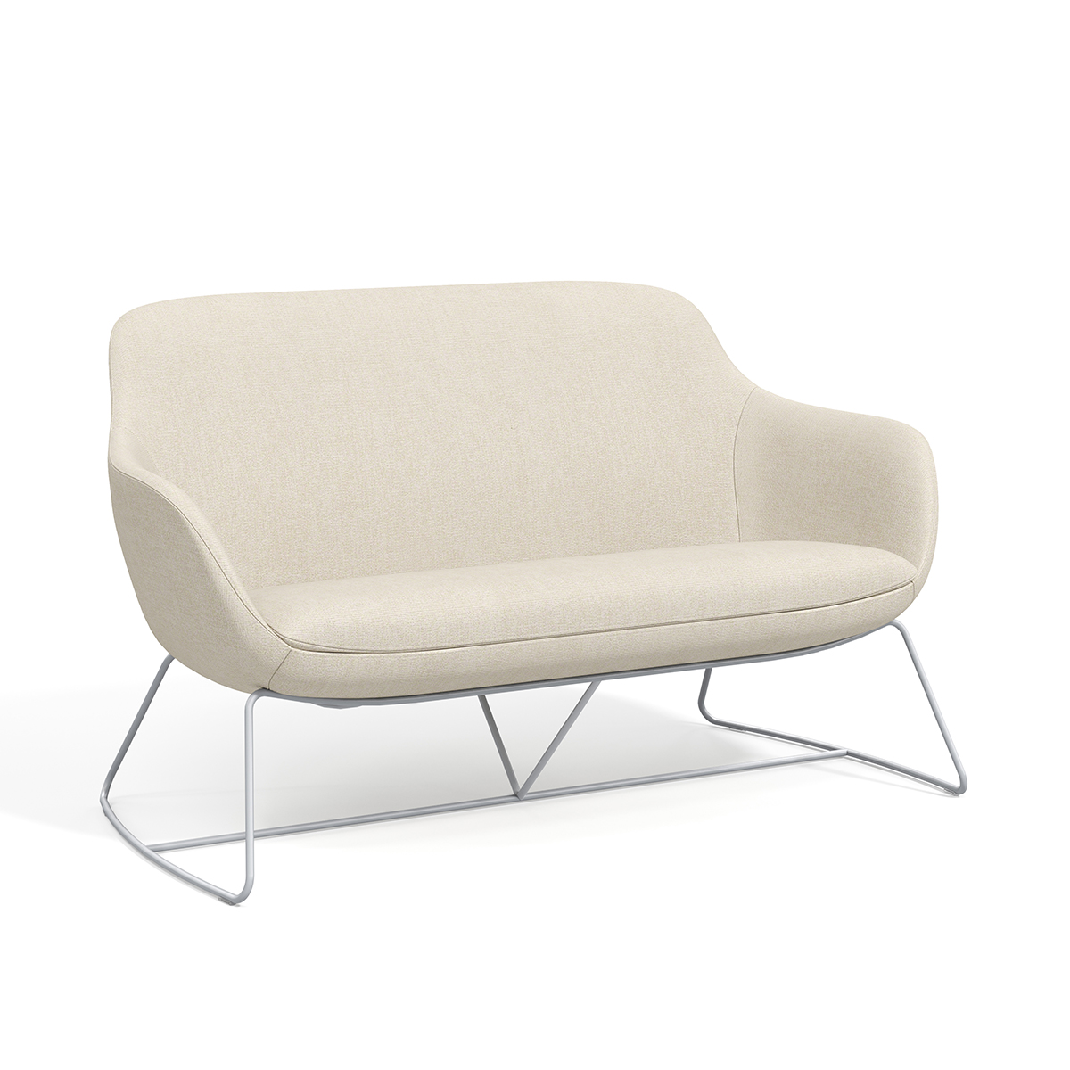 Valet VAL147-WB Two-Seat Lounge Chair with Wire Base